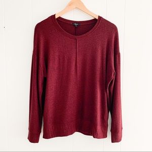 RAILS Iggy Lightweight Sweater in Burgundy